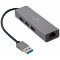 USB  3.0 Hub 3-port with built-in LAN port Cablexpert A-AMU3-LAN-01