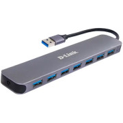 USB 3.0 Hub 7-ports D-link DUB-1370/B2A, Fast Charge, Power Adapter