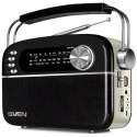 Speakers SVEN Tuner SRP-505 Black 3W, Bluetooth, FM/AM/SW, USB, microSD, AUX, battery