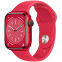 Apple Watch Series 8 GPS, 41mm (PRODUCT)RED Aluminium Case with (PRODUCT)RED Sport Band, MNP73