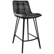 Барный стул Deco Laus Piele Black/Black Legs