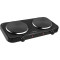 Electric Hot Plate Esperanza COTOPAXI EKH010K (EKH004K) Black, 2000W (1x1000W, 1x1000W), 5 temperature degrees thermostatic protection against overheating The indicator light (on / off) Heat-resistant surface materials 2 heating plates