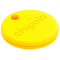 CHIPOLO ONE, Yellow (For keys / backpack / bag, Use the Chipolo app to ring your misplaced item or double click on Chipolo to find your phone, Louder sound, Longer battery life - Up to 2 years of finding power, Replaceable battery, Water resistant)