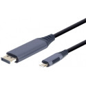 Adapter USB Type-C to DisplayPort male adapter cable, space grey, 1.8 m