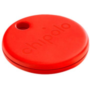 CHIPOLO ONE, Red (For keys / backpack / bag, Use the Chipolo app to ring your misplaced item or double click on Chipolo to find your phone, Louder sound, Longer battery life - Up to 2 years of finding power, Replaceable battery, Water resistant)