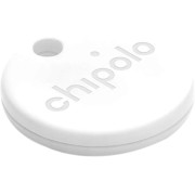 CHIPOLO ONE, White (For keys / backpack / bag, Use the Chipolo app to ring your misplaced item or double click on Chipolo to find your phone, Louder sound, Longer battery life - Up to 2 years of finding power, Replaceable battery, Water resistant)