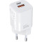 Wall Charger CHOETECH, PD5006 A+C dual port 33W, White