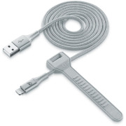 Type-C to Lightning Cable Cellular, Strip MFI, 1M, Silver