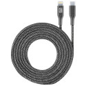 Type-C to Lightning Cable Cellular, Long MFI, 2.5M, Black