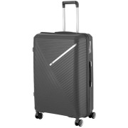 2E Plastic Suitcase, SIGMA, S, 4 Wheels, Graphite