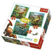 Trefl-Puzzles 3in1 World of Dinosaur