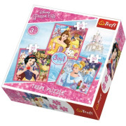 Trefl 34833 Puzzles 3In1 Disney Princess