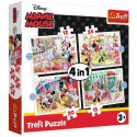 Trefl 34355 Puzzles 4In1 Disney Minnie