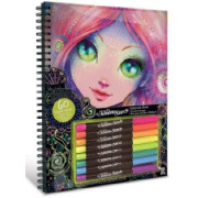 Nebulous Stars 11111 Large Coloring Book - Black Pages Coloring Book