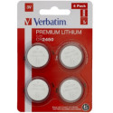Verbatim Lithium Battery CR2450 3V, 4 Pack