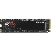 M.2 NVMe SSD 1.0TB Samsung SSD 990 PRO, PCIe4.0 x4 / NVMe2.0, M2 Type 2280 form factor, Seq. Read: 7450 MB/s, Seq. Write: 6900 MB/s, Max Random 4k: Read /Write: 1200,000/1550,000 IOPS, Samsung in-house Controller, 1GB LPDDR4, V-NAND 3-bit MLC