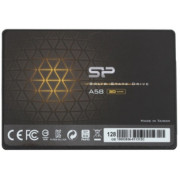 2.5" SSD 128GB  Silicon Power  Ace A58, SATAIII, SeqReads: 560 MB/s, SeqWrites: 530 MB/s, Controller Phison S11, MTBF 1.5mln, SLC Cash, BBM, Internal Auto-Copy Technology, SP Toolbox, 7mm, 3D NAND TLC