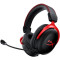 Wireless headset HyperX Cloud II Wireless, Black/Red, Frequency response: 15Hz–20,000 Hz, Battery life up to 30h, USB 2.4GHz Wireless Connection, Up to 20 meters, 7.1 Surround Sound, Customizable onboard controls