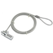 Gembird LK-CL-01, Cable lock for notebooks (4-digit combination), 4 mm steel cable