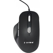 Mouse Gembird MUS-6B-02, 1200-3200 dpi, 6 buttons, Ergonomic, 1.35m, Black, USB