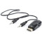 Adapter VGA M to HDMI&VGA F+ 3.5 mm audio+5 V micro-USB port for power, Cablexpert A-VGA-HDMI-02