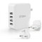 ttec Wall Charger 5.1A, 4 USB Port, White