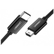 UGREEN Cable Type-C to Mini USB 2m Nickle Plated ABS US242, Black