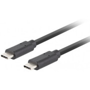 Lanberg Cable USB-C M/M 3.1 GEN 2 CABLE 1M 10GB/S PD100W Black