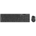 Natec Wireless Combo Keyboard+Mous Stingray, Black