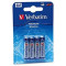 Verbatim Batteries AAA Alkaline 4 pcs Blister
