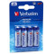 Verbatim Batteries AA Alkaline 4 pcs Blister