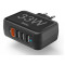 Hama 4 Ports Quick Charger, Qualcomm® 3.0, 4 x USB-A, 33 W, black