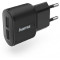 Hama Charger, 2-Port USB, 2.4 A, black