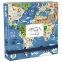 Londji PZ555 Pocket Puzzle - Discover the World