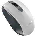 Wireless Mouse Genius NX-8008S, 1200 dpi, 3 buttons, Ambidextrous, Silent, BlueEye, 1xAA, Grey/White