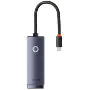 Adapter USB Type-C to RJ-45 Gigabit LAN F, 25cm, Baseus Lite Gray WKQX000313