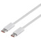 Cable Type-C - Type-C, Braided, 100W, 1m, Baseus Dynamic White CALD000202