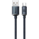 Cable USB - Type-C, Braided, 100W, 1.2m, Baseus Crystal Shine Black  CAJY000401