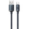 Cable USB - Type-C, Braided, 100W, 1.2m, Baseus Crystal Shine Black CAJY000401