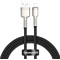 Cable USB - Lightning, 2.4A, 1m, Baseus Cafule Metal Black CALJK-A01