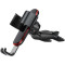 Suport auto Baseus Metal Age Gravity p/u telefon, fixare in CD slot, black SUYL-J01