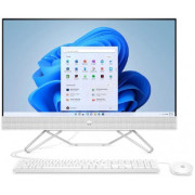 All-in-One PC - 27" HP AiO 27-cb0037ur 27" FHD IPS Non-Touch, AMD Ryzen 7 5700U, 8GB (2x4Gb) DDR4, 512Gb M.2 PCIe NVMe SSD, AMD Integrated Graphics, CR, FHD IR Cam, WiFi ac 1x1 + BT5, HDMI, LAN, Wired USB Keyboard and Mouse, Windows 11 Plus SL, White.