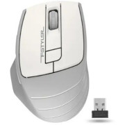 Wireless Mouse A4Tech FG30S Silent, 1000-2000 dpi, 6 buttons, Ergonomic, 1xAA, Grey/White