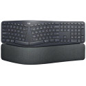 Wireless Keyboard Logitech ERGO K860, Curved keyframe, Split layout, US Layout, 2xAAA, 2.4/BT