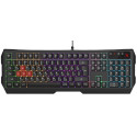 Gaming Keyboard Bloody B135N, Keycap Double-Shot, Splash Resistance, FN Keys, Backlight,  Black, USB