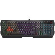 Gaming Keyboard Bloody B135N, Keycap Double-Shot, Splash Resistance, FN Keys, Backlight,  Black, USB