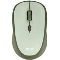 Trust Yvi + Eco Wireless Silent Mouse - Green, 8m 2.4GHz, Micro receiver, 800-1600 dpi, 4 button, AA battery, USB