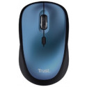 Trust Yvi + Eco Wireless Silent Mouse - Blue, 8m 2.4GHz, Micro receiver, 800-1600 dpi, 4 button, AA battery, USB