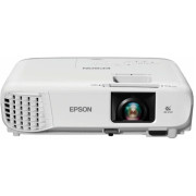 Projector Epson EB-X49; LCD, XGA, 3600Lum, 16000:1, 1.2x Zoom, LAN, 5W, White