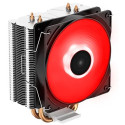 DEEPCOOL Cooler  GAMMAXX 400 V2 RED, Socket Intel LGA1700/1200/1151/1150/1155 & AM5/AM4, up to TDP 180W, 120х120х25mm, PWM Fan with RED LED, 500~1650rpm, <27.8 dBA, 64.5CFM, 4 pin, PWM, Hydro Bearing, 4x 6mm Cooper heatpipes direct contact
